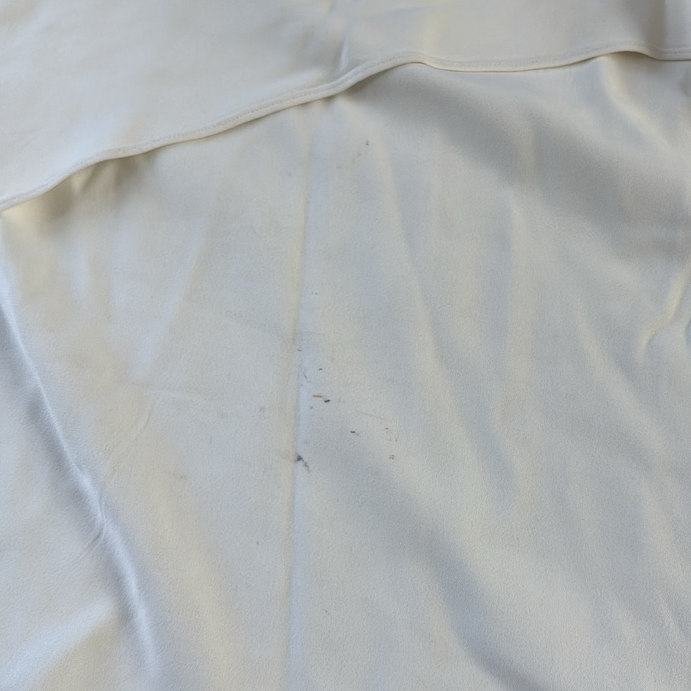 Helmut Lang Cream Asymmetrical Sleeveless Tank Top - Picture 3 of 3